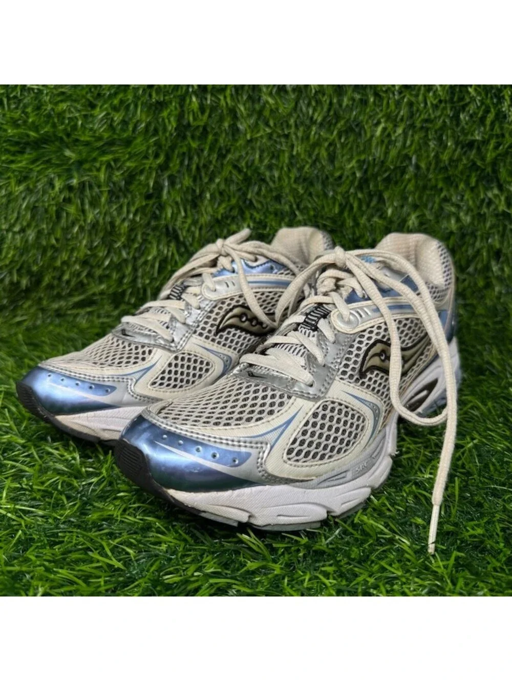 Saucony Glide 2 Running Shoes 10030-1 Women's Size 8 Gray Light Blue 2250